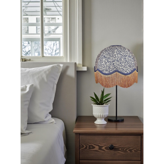 William Morris Willow Bough Navy Dome Lampshade