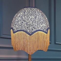 William Morris Willow Bough Navy Parachute Dome Lampshade