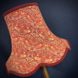 William Morris Strawberry Thief Crimson Burgundy Modern Lampshade William Morris Strawberry Thief Crimson Burgundy Modern Lampshade